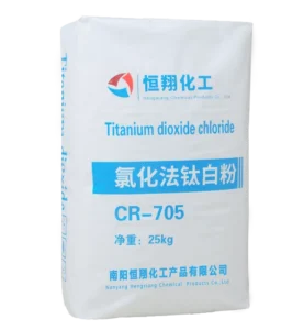 Industrial packaging of CR705 Titanium Dioxide pigment, chloride process rutile grade, 25kg bag